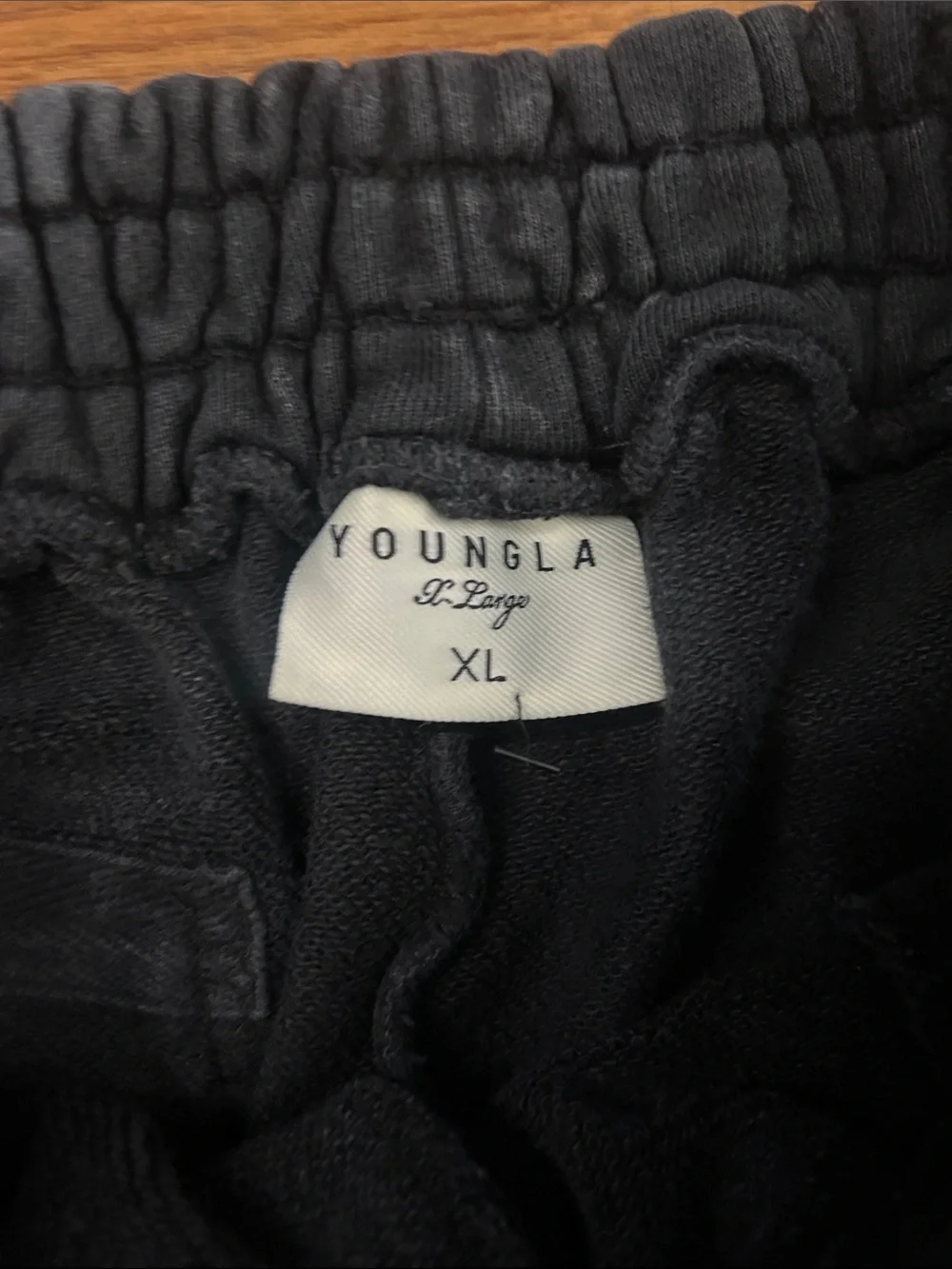 YOUNGLA Men’s Washed sweatpants Gym brand